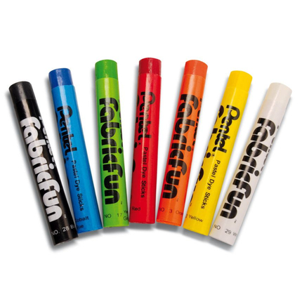 Fabric Fun Pastel Dye Sticks, 7 pcs