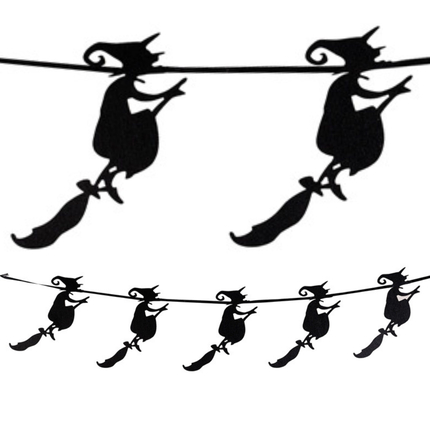 Felt Garland - Witches, 105 cm