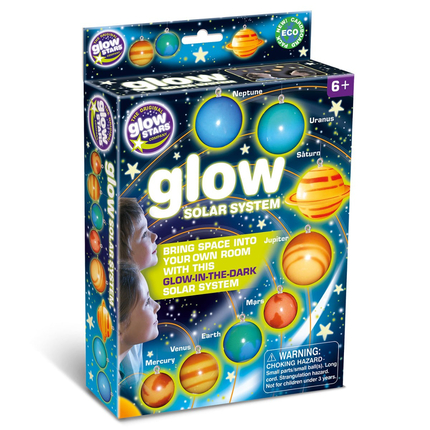 Glow in the Dark - Ceiling Solar System, 8 pcs