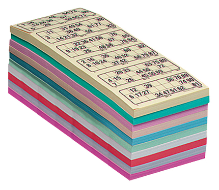 Bingo Cards, 10 Books of 100 Cards