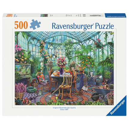 Puzzle with 500 pcs - Greenhouse Mornings