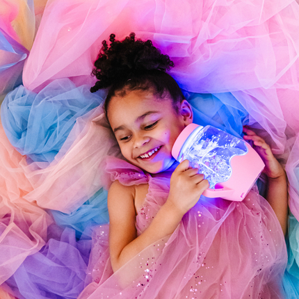 Sensory Light-Up Play Jar - Light Pink
