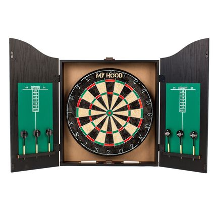 Pro Dart Set in Cabinet