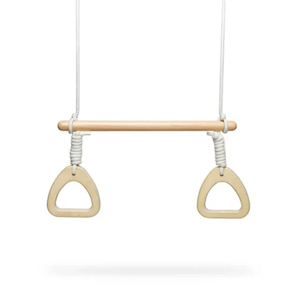 Trapeze Swing with Rings for Indoor Use