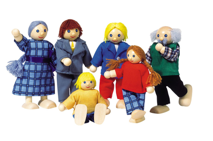 Dollhouse Accs. - Doll Family incl. Grandparents