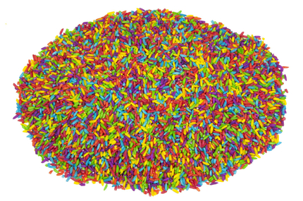 Rainbow Rice for Sensory Play, 454 g