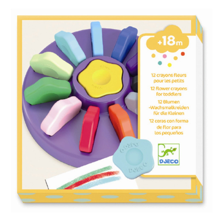 Wax Crayons (from 18 mos), 12 pcs
