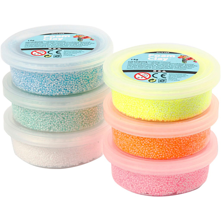 Foam Clay 6x14 gr - Glitter