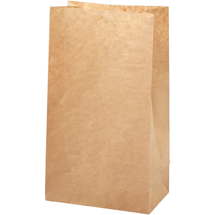 Gift Bag 15x27 cm - Brown, 100 pcs