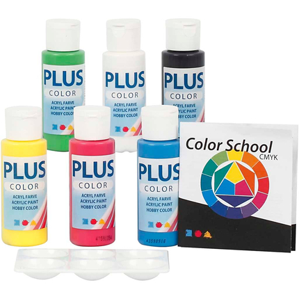 Craft Paint 60 ml - Basic Colours, 6 pcs
