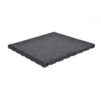 Safety Mat 50x50 cm/30 mm - Black (EN approved)