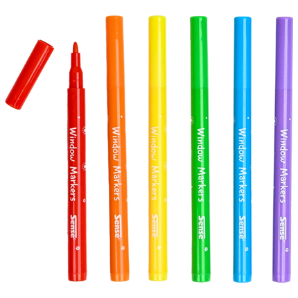 Window Markers, 6 pcs
