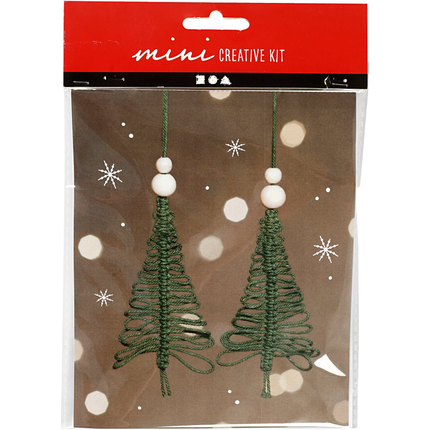 DIY Christmas Craft - Macramé Christmas Trees