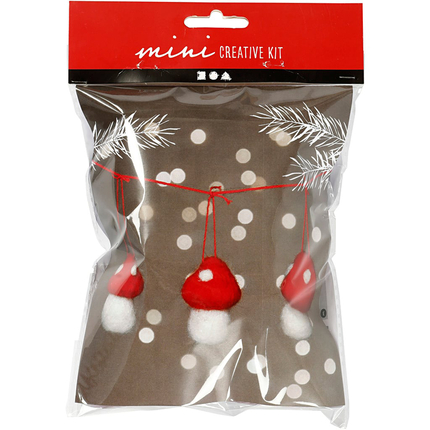 DIY Christmas Craft - Toadstools on String