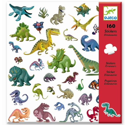 Stickers - Dinosaurs, 160 pcs