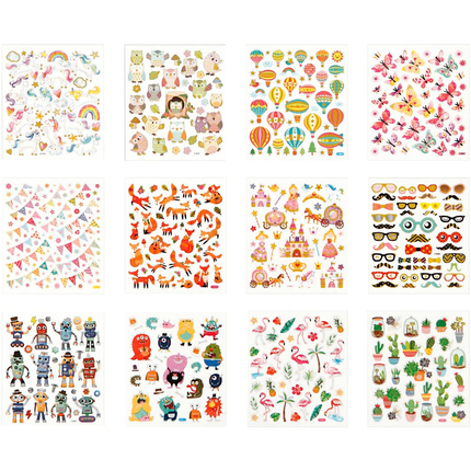 Stickers - Miscellaneous, 12 Sheets