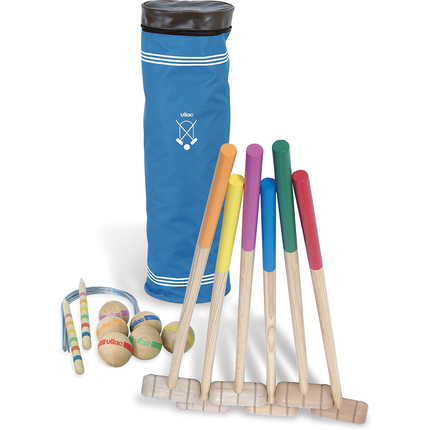 Croquet Set with 6 Mallets, L: 80 cm