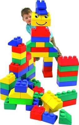 Soft Building Blocks, 100 pcs
