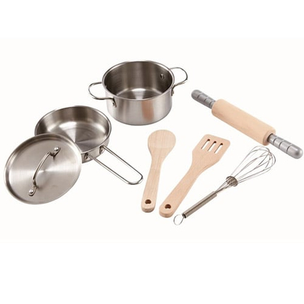 Pots, Pans & Utensils Play Set, 7 pcs