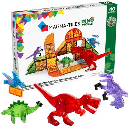 Magna-Tiles | Dino World, 40 pcs