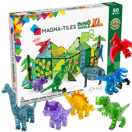Magna-Tiles | Dino World XL, 50 pcs