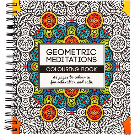 Mindfulness Colouring Book - Geometry, 64 pages