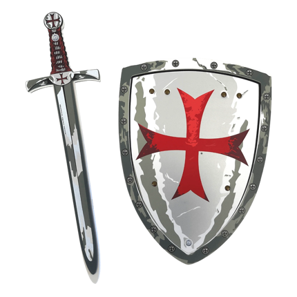 Knight Sword & Shield Set - Templar Knight