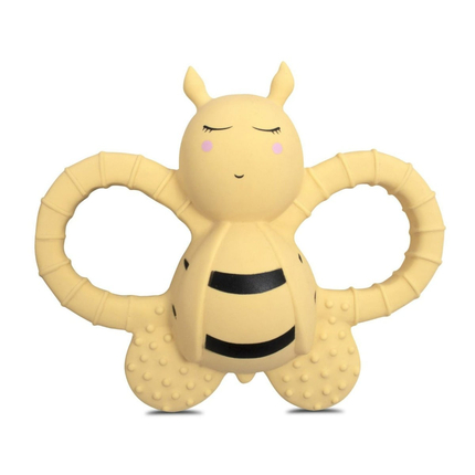 Teether Toy 100% Natural Rubber - Bella the Bee