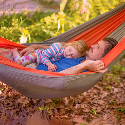 Double Portable Hammock (Nylon) - Grey