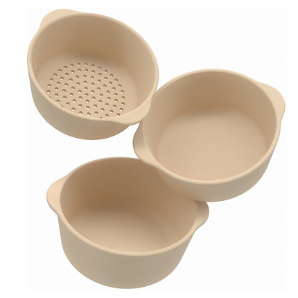 Bowl Set for Sensory Play - Natural, 3 pcs