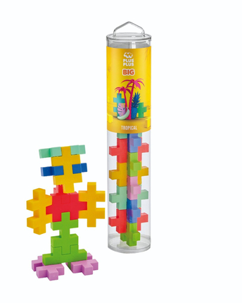 Plus-Plus BIG - Tropical, Tube with 15 pcs