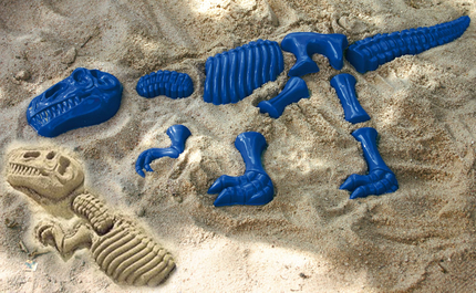 Sand Moulds - Dinosaur Fossil, 10 pcs