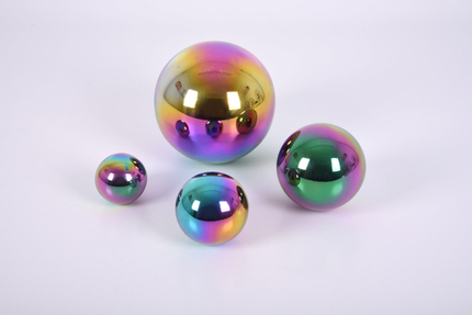 Sensory Steel Colour Burst Balls, 4 pcs