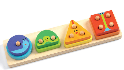 Shape Sorting Board - Shapes, Colours & Numbers
