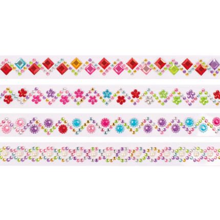 Rhinestone Ribbons (Self-Adhesive), 4 x 50 cm