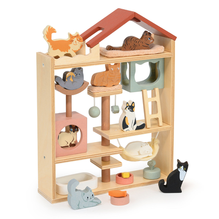 Dollhouse Accessories - Purrfect Stay Cat Hotel