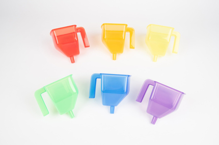 Translucent Colour Funnels, 6 pcs
