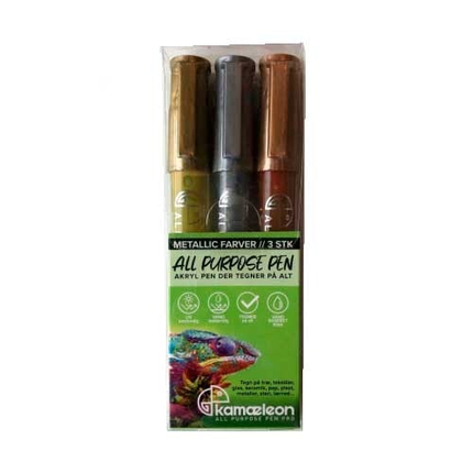 Multi-Purpose Markers - Metallic, 3 pcs