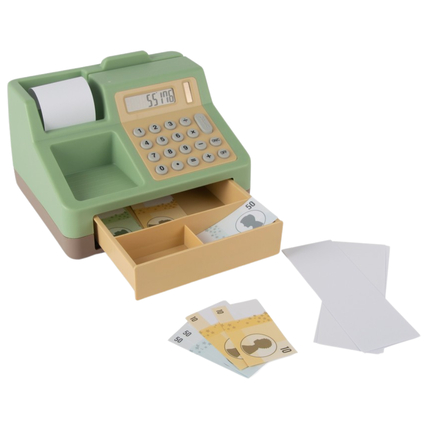 Cash Register with Solar-Powered Calculator