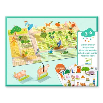 3D Lift-Up Stickers - Countryside