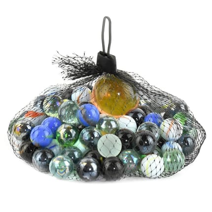 Glass Marbles in Bag, 500 g