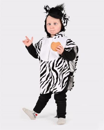 Zebra Costume, Size 1-4 Years