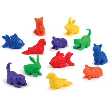 Count & Sort - Pet Counters, 72 pcs