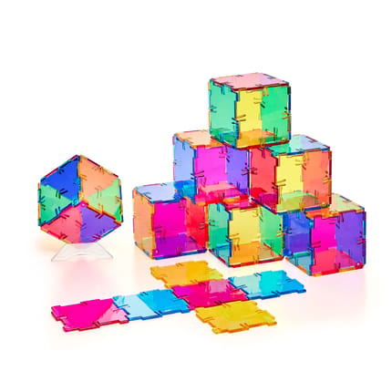 Polydron Construction Set - Crystal, 48 pcs