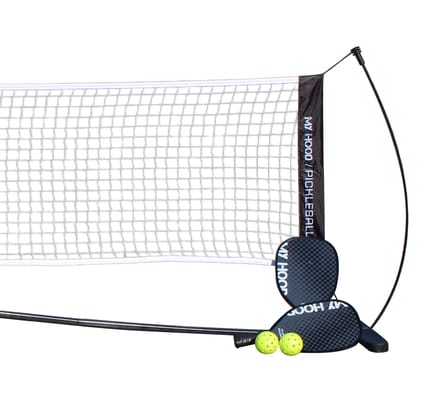 Pickleball Set with Net - Black