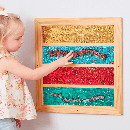 Mark Making Sequin Stripe Board, 1 pc