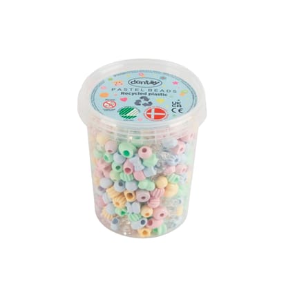 Plastic Beads - Pastel, 520 pcs
