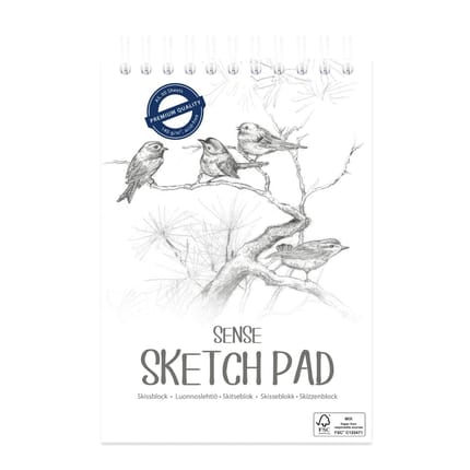 Sketchpad A5 / 140 gsm - White, 60 sheets