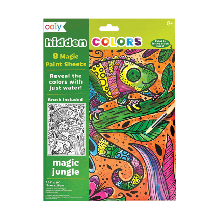 Magic Paint Sheets w. Brush - Magic Jungle