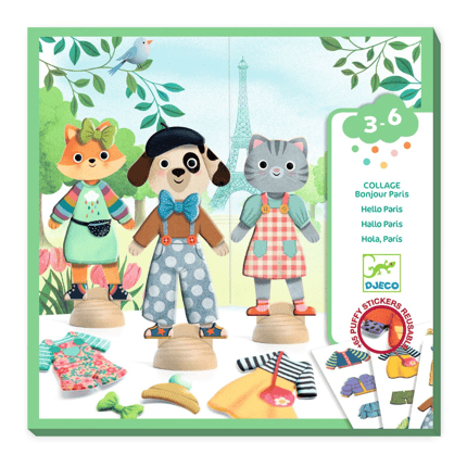 Sticker Dress-Up Dolls - Hello Paris